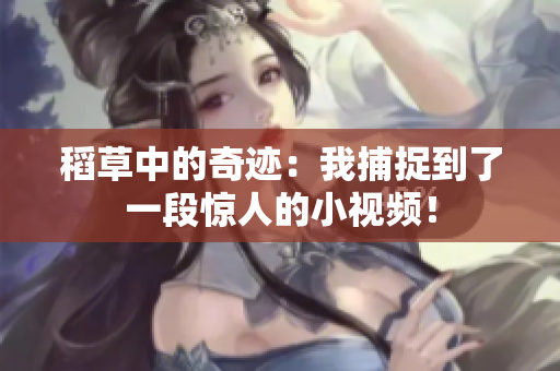 稻草中的奇迹：我捕捉到了一段惊人的小视频！