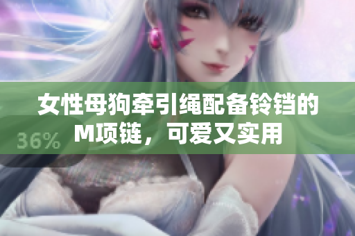 女性母狗牵引绳配备铃铛的M项链，可爱又实用