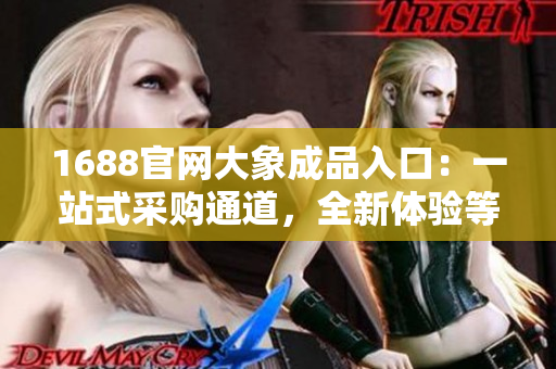 1688官网大象成品入口：一站式采购通道，全新体验等你来探索！