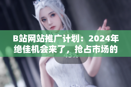 B站网站推广计划：2024年绝佳机会来了，抢占市场的关键之年