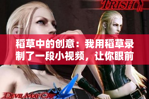 稻草中的创意：我用稻草录制了一段小视频，让你眼前一亮