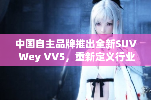 中国自主品牌推出全新SUV Wey VV5，重新定义行业标准